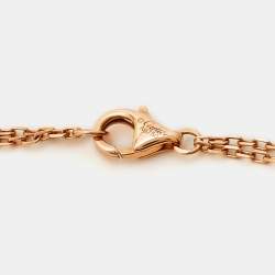 Pre Owned Cartier Love Diamonds 18k Rose Gold Necklace