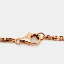 Pre Owned Cartier Love Diamonds 18k Rose Gold Necklace