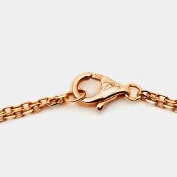 Pre Owned Cartier Love Diamonds 18k Rose Gold Necklace