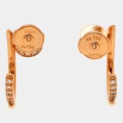 Cartier Juste Un Clou Diamonds 18k Rose Gold Earrings
