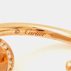 Cartier Juste Un Clou Diamonds 18k Rose Gold Earrings