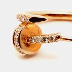 Cartier Juste Un Clou Diamonds 18k Rose Gold Earrings