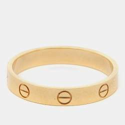 Cartier Love 18k Yellow Gold Wedding Band Ring Size 62