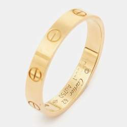 Cartier Love 18k Yellow Gold Wedding Band Ring Size 62