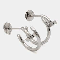 Cartier Juste Un Clou 18k White Gold Earrings