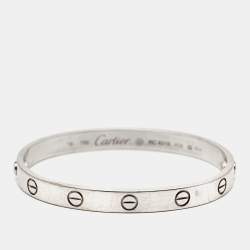 مملوكة مسبقًا Cartier Love 18k White Gold Bracelet 16