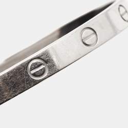 مملوكة مسبقًا Cartier Love 18k White Gold Bracelet 16