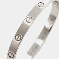 مملوكة مسبقًا Cartier Love 18k White Gold Bracelet 16