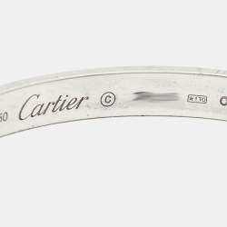 مملوكة مسبقًا Cartier Love 18k White Gold Bracelet 16