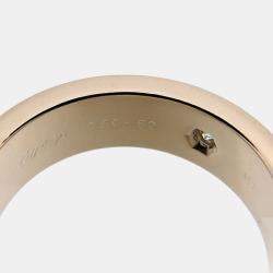 مملوكة مسبقًا Cartier Love Vintage 18K White Gold Diamond Ring EU 52