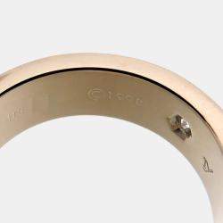 مملوكة مسبقًا Cartier Love Vintage 18K White Gold Diamond Ring EU 52