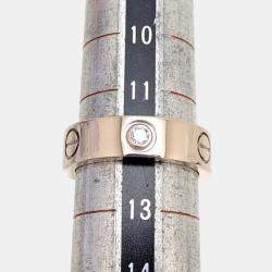 مملوكة مسبقًا Cartier Love Vintage 18K White Gold Diamond Ring EU 52
