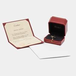 Pre Owned Cartier Juste Un Clou 18k Rose Gold Small Model Ring Size 53