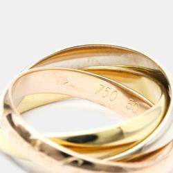 مملوكة مسبقًا Cartier Les Must de Cartier 18K Yellow Rose and White Gold Ring EU 50