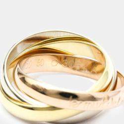 مملوكة مسبقًا Cartier Les Must de Cartier 18K Yellow Rose and White Gold Ring EU 50