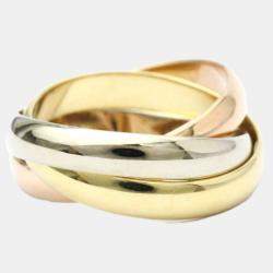 مملوكة مسبقًا Cartier Les Must de Cartier 18K Yellow Rose and White Gold Ring EU 50