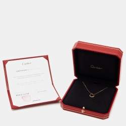 Pre Owned Cartier Trinity 18k Three Tone Gold Necklace