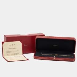 Pre Owned Cartier Love Diamond 18k Yellow Gold Bracelet