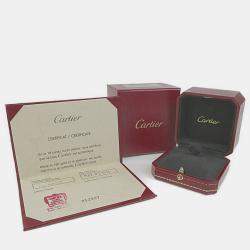 Pre Owned Cartier Trinity 18K Yellow Rose and White Gold Ring EU 51