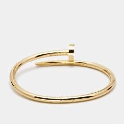 Pre Owned Cartier Juste Un Clou 18k Yellow Gold Bracelet 16