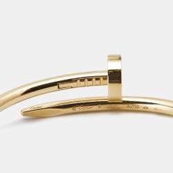 Pre Owned Cartier Juste Un Clou 18k Yellow Gold Bracelet 16