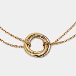 Pre Owned Cartier Trinity 18k Three Tone Gold Bracelet