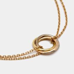 Pre Owned Cartier Trinity 18k Three Tone Gold Bracelet
