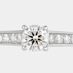 Pre Owned Cartier 1895 Solitaire Platinum Diamond Ring EU 56