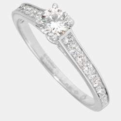 Pre Owned Cartier 1895 Solitaire Platinum Diamond Ring EU 56