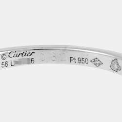 Pre Owned Cartier 1895 Solitaire Platinum Diamond Ring EU 56