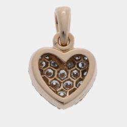 Pre Owned Cartier Hearts 18K Yellow Gold Diamond Charms and Pendants