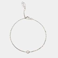Pre Owned Cartier d'Amour Diamond 18k White Gold Small Model Bracelet