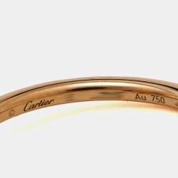 Pre Owned Cartier Juste Un Clou 18k Rose Gold Small Model Ring Size 53