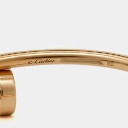 Pre Owned Cartier Juste Un Clou 18k Rose Gold Small Model Bracelet 15