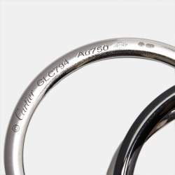 Pre Owned Cartier Trinity Diamond Ceramic 18k White Gold Very Large Model Necklace