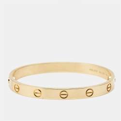 Pre Owned Cartier Love 18k Yellow Gold Bracelet 16