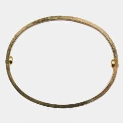 Pre Owned Cartier Love 18k Yellow Gold Bracelet 16