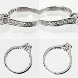 مملوكة مسبقًا Cartier Solitaire 1895 Platinum Diamond Ring EU 48