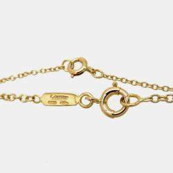 Pre Owned Cartier Vintage 18K Yellow Gold Diamond Necklace