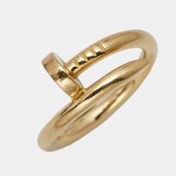 Pre Owned Cartier Juste Un Clou 18K Yellow Gold Ring Size 57