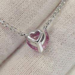 Pre Owned Cartier Heart 18K White Gold Sapphire Necklace