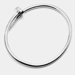 Pre Owned Cartier Juste Un Clou 18k White Gold Bracelet 19