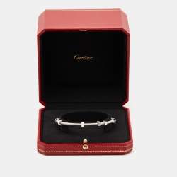 Pre Owned Cartier Ecrou de Cartier 18K White Gold Bracelet 20