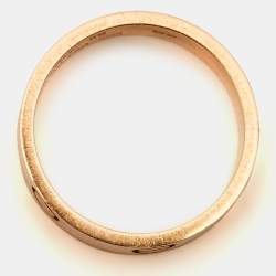 Pre Owned Cartier Love 18k Rose Gold Ring Size 59