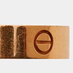 Pre Owned Cartier Love 18k Rose Gold Ring Size 59