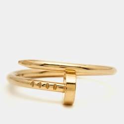 Pre Owned Cartier Juste Un Clou 18k Yellow Gold Small Model Ring Size 53