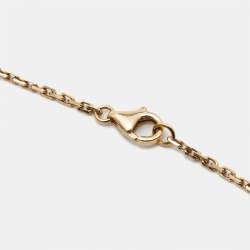 Pre Owned Cartier Love Diamond 18k Rose Gold Necklace