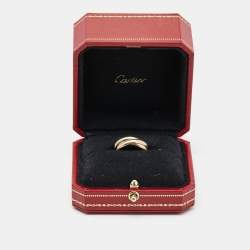 Pre Owned Cartier Trinity Classic 18k Three Tone Gold Ring Size 53