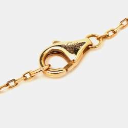 Pre Owned Cartier Juste Un Clou Diamond 18k Rose Gold Necklace