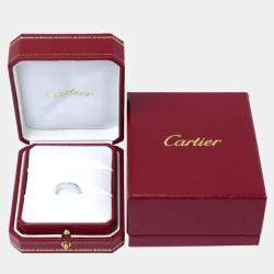 Cartier Platinum and Diamond Ballerine Band Ring EU 48